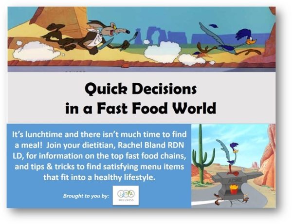 WEBINAR: Quick Decisions in A Fast-Food World