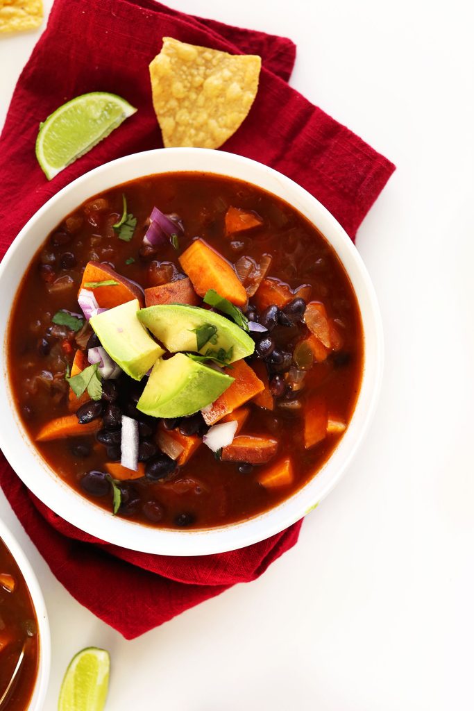 Spicy Black Bean and Sweet Potato Stew