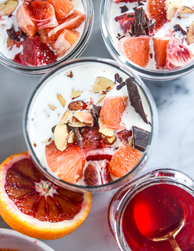 Dreamy Vanilla Bean and Blood Orange Chia Pudding