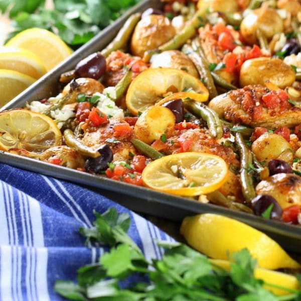 Greek Chicken with Green Beans and Feta