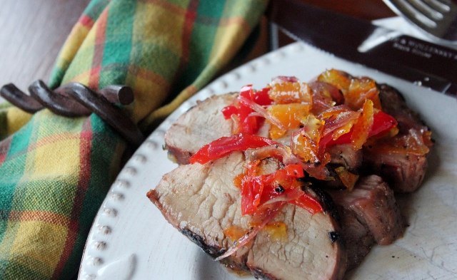 Grilled Pork Tenderloin with Orange Marmalade Glaze