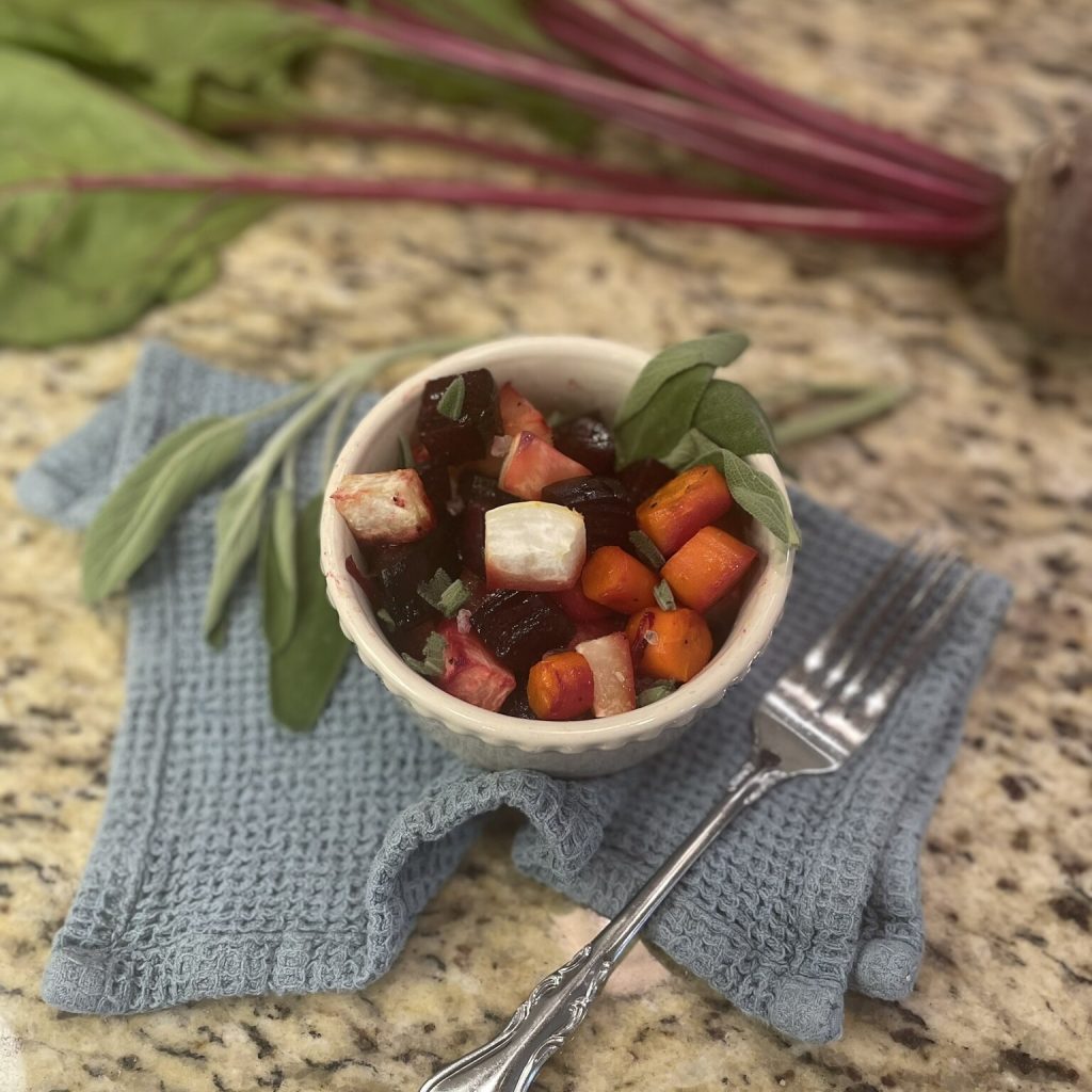 Honey Sage Roasted Root Veggies