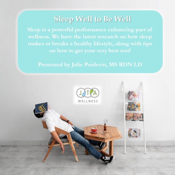 WEBINAR: Sleep Well to Be Well