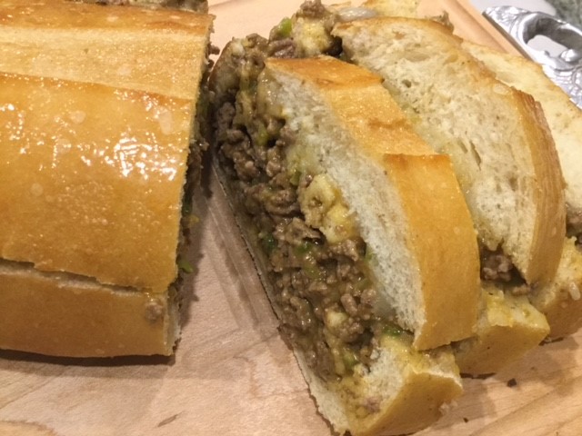 Hamburger-Stuffed French Bread