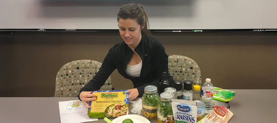 Girl preparing food with smiling face image