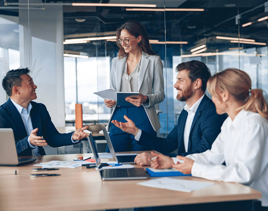 Team discussing about project-image